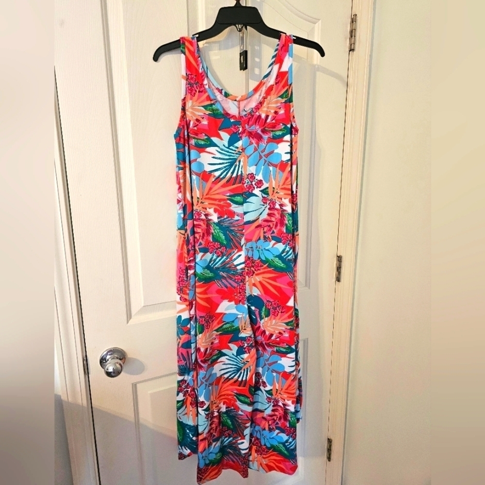 Koolaburra By UGG Tropical Summer Jumpsuit Stretchy Size S